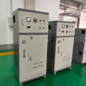 高水质对虾养殖水消毒鑫冠宇臭氧发生器GCY-T-200